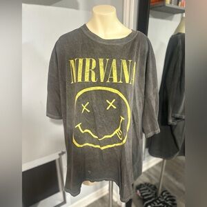 Urban Outfitters Gray Nirvana Tee